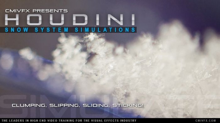 آموزش cmiVFX - Houdini Snow System Simulations