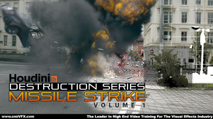 آموزش cmiVFX - Houdini Destruction Series - Missile Strike Volume 1