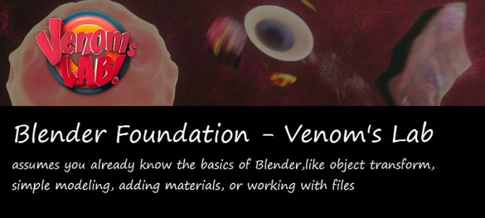 آموزش Blender Foundation - Venoms Lab 1