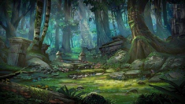 آموزش Gumroad - Painting a Fantasy Style Forest by Tyler Edlin