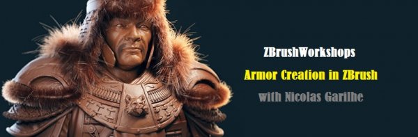 آموزش ایجاد زره از زیبراش ورکشاپ | ZBrushWorkshops - Armor Creation in ZBrush with Nicolas Garilhe
