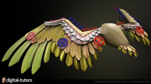 دانلود آموزش ریگ کردن یک بال در تریدی مکس | Digital Tutors-Rigging Wings in 3ds Max