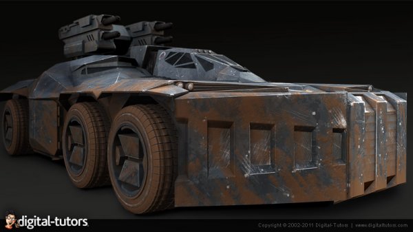 دانلود آموزش ساخت بافت برای ماشین نظامی در ماری | Digital Tutors Professional Series Texturing Military Vehicles in MARI