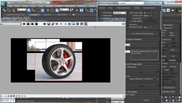 آموزش CG Cookie - Photoreal Wheel and Tire with VRay