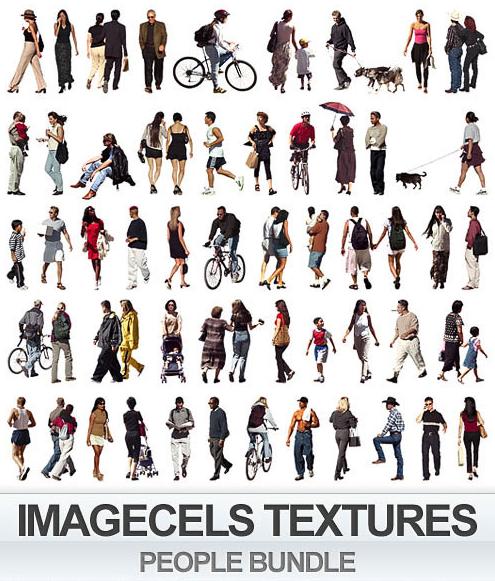 بافت های آماده Imagecels - People Textures Bundle