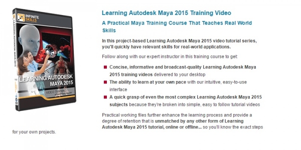 آموزش جامع نرم افزار مایا 2015 InfiniteSkills - Learning Autodesk Maya 2015 Training