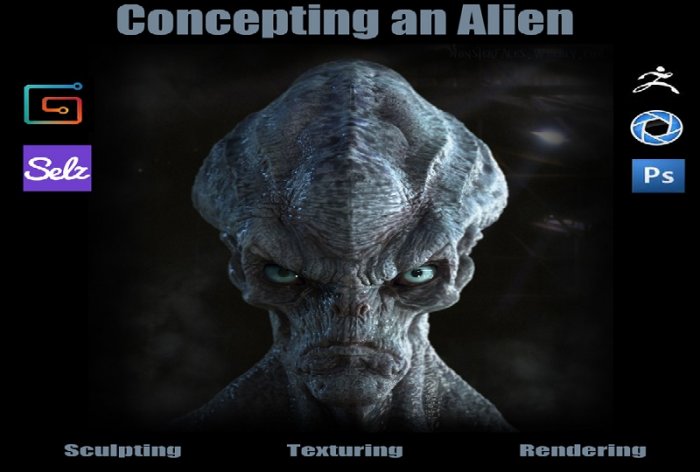 آموزش Gumroad - Concepting an Alien in Zbrush and Keyshot by Josh P Crockett