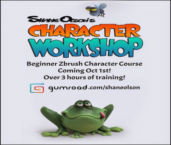 آموزش Gumroad - Beginner Zbrush Training - Creating a Simple Cartoon Character By Shane Olson