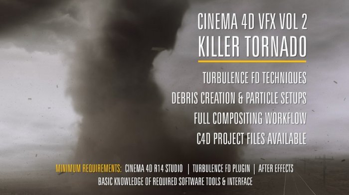 آموزش Helloluxx - VFX Cinema 4D Training - Volume 2 Killer Tornado