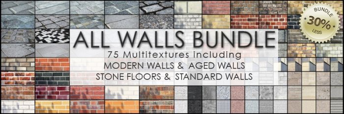 دانلود رایگان بافت های آماده VIZPARK - All Walls Textures