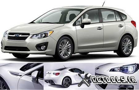 مجموعه مدل های سه بعدی ماشین های مدل Subaru