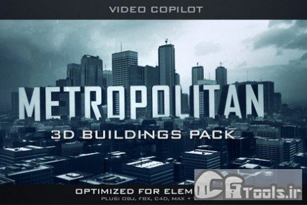 دانلود پک متروپولیتن - نمای سه بعدی شهر به همراه آسمان خراش ها | Video Copilot - Metropolitan Pack - 3D City & SkyCraper Pack به همراه آموزش