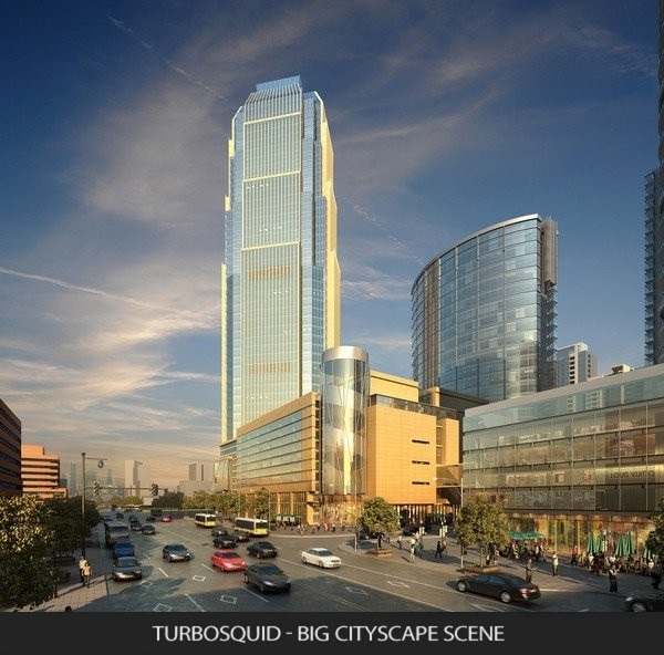 مدل های سه بعدی TurboSquid - Big Cityscape Scene