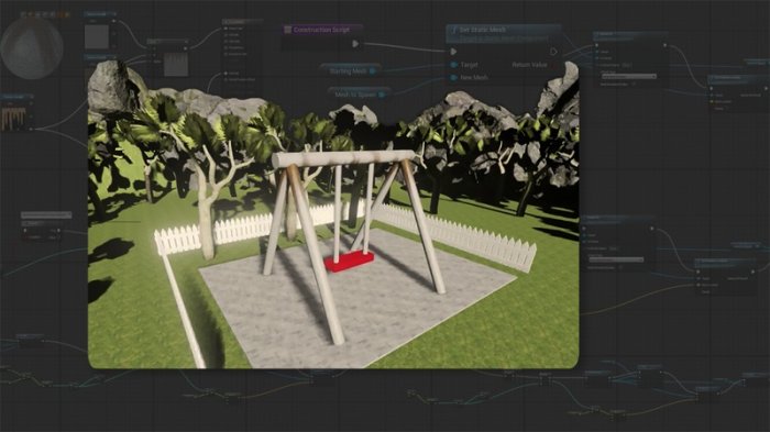 آموزش Digital Tutors - Introduction to Construction Script in Unreal Engine