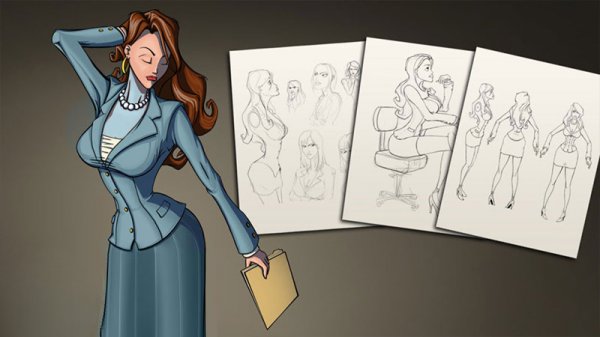 آموزش Digital Tutors - Creating Stylized Female Character Concepts in Photoshop CS5