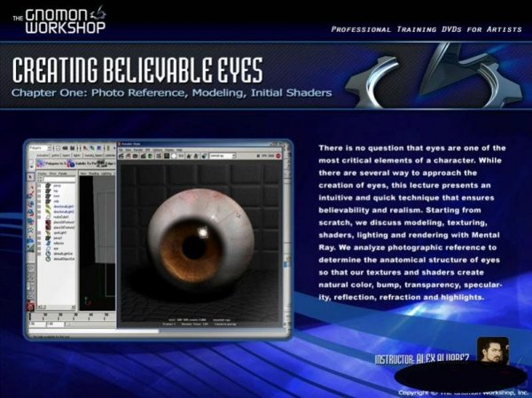 آموزش The Gnomon Workshop - Creating Believable Eyes