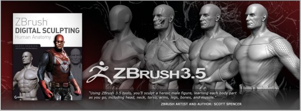 آموزش ZBrush Digital Sculpting Human Anatomy by Scott Spencer