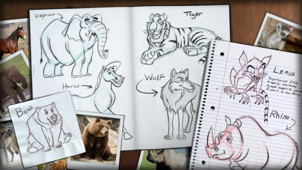 آموزش اسکچ جذاب حیوانات در فتوشاپ Digital Tutors - Sketching Appealing Animals in Photoshop