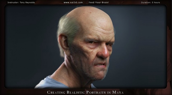 آموزش Eat3D - Portrait Production - Creating a Realistic Portrait in Maya