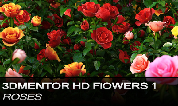 مدل های سه بعدی 3dMentor - HQ Flowers 1 - Roses