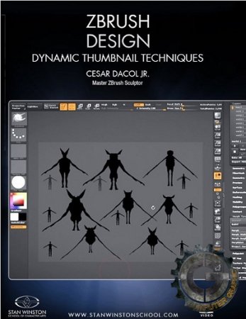 آموزش Stan Winston School - Zbrush Character Design - Dynamic Thumbnail Techniques