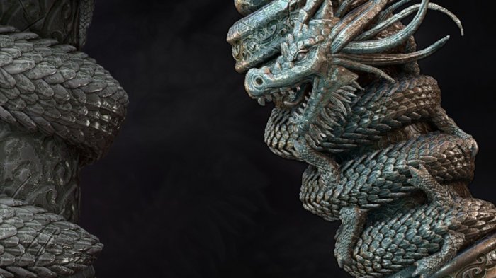 آموزش Digital Tutors - Sculpting a Dragon Scroll Asset in ZBrush