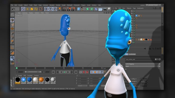 آموزش Digital Tutors - Creating Cartoon Characters in CINEMA 4D