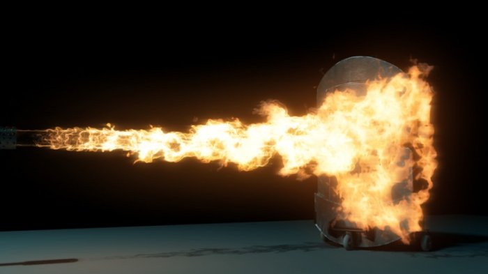 آموزش Digital Tutors - Simulating a Flamethrower Effect in Maya